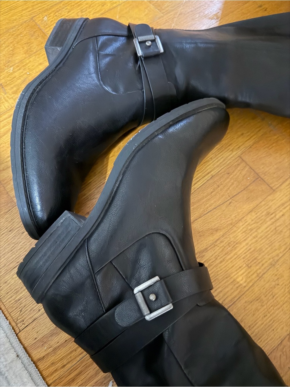 BareTraps Black Over-the-Knee Riding Boots - Picture 5 of 8